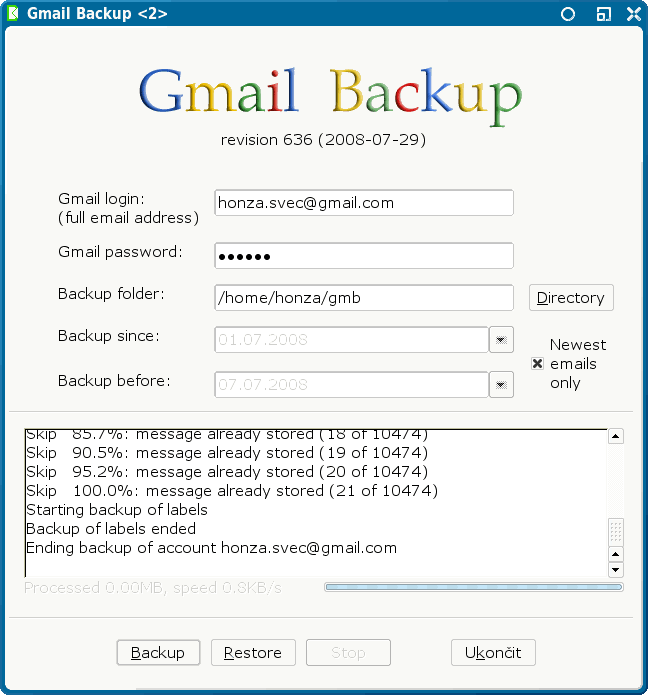 Gmail Backup