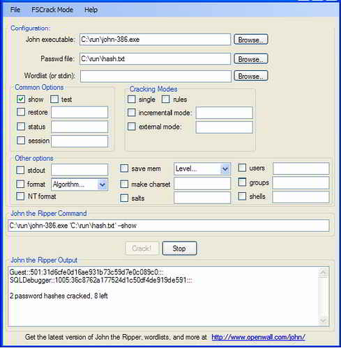 John-the-Ripper- Recover Admin Password Tool